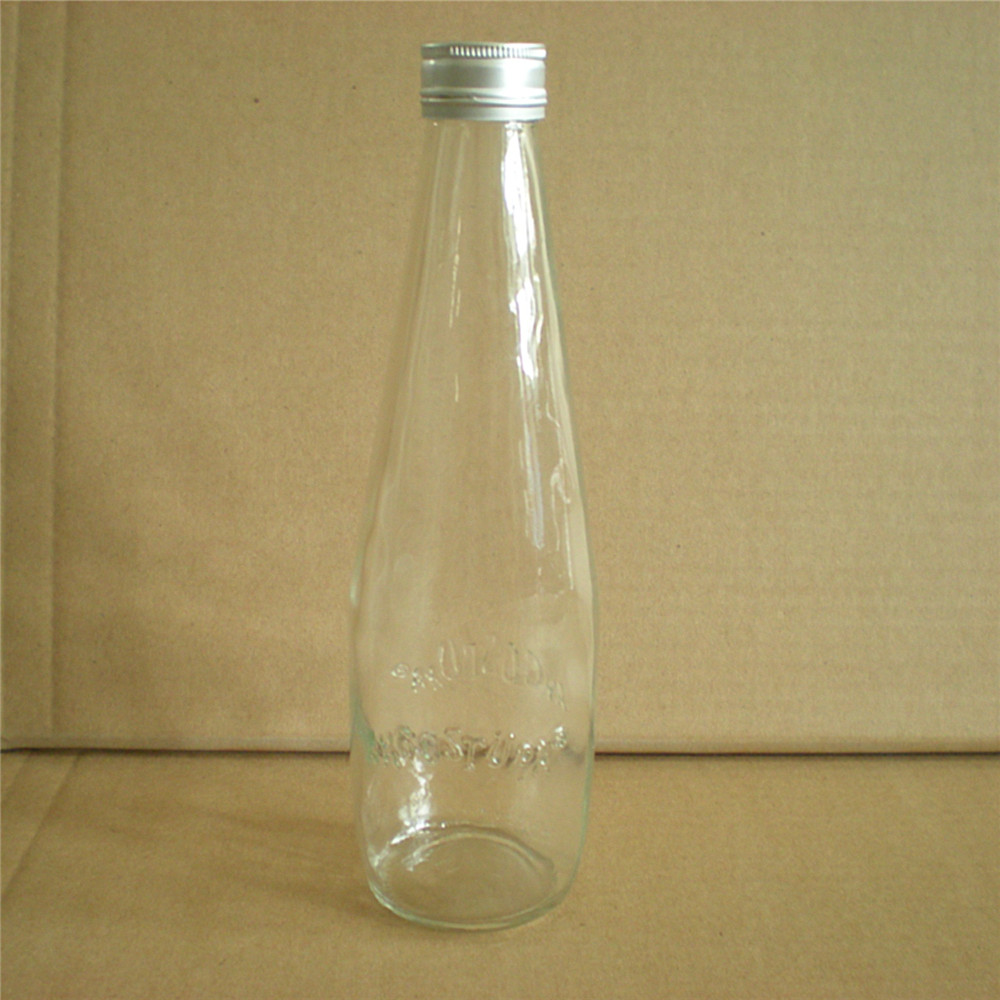 Linlang محصولات فروش گرم شیشه ای بطری آب پیچ و تابدار