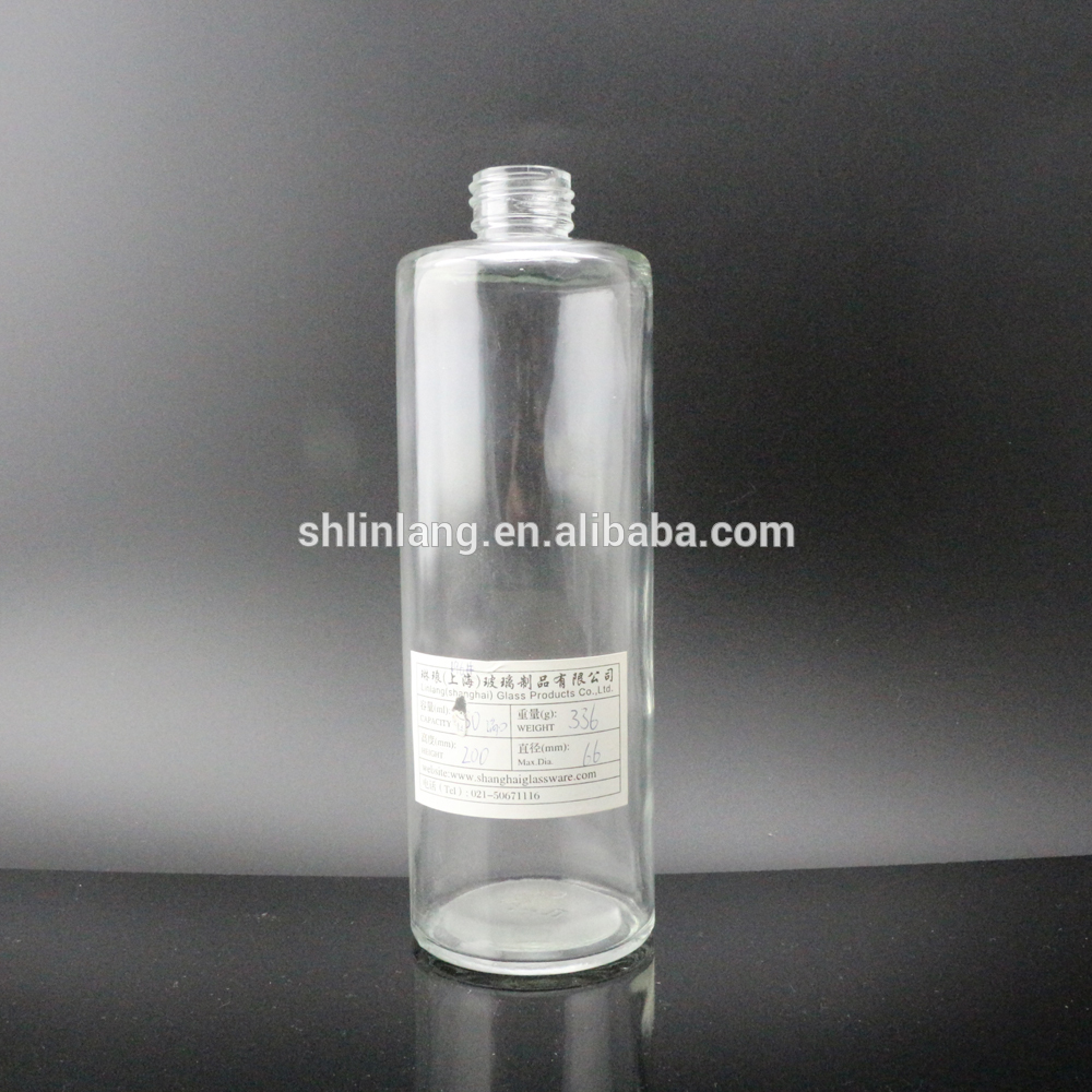shanghai linlang Best selling cylinder shaped glass reed diffuser bottles