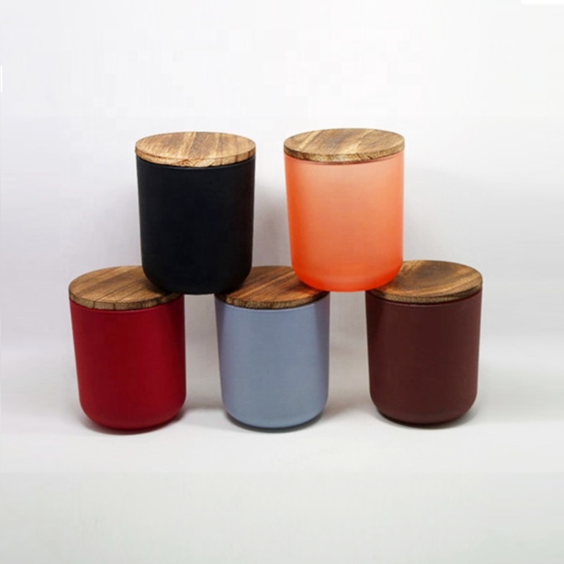 Wholesale Factory wholesale Matte Black Candle Jars - 500ml polish