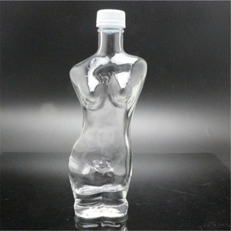 Linlang factory direct sale woman shape bottle 250ml for sauce or wine
