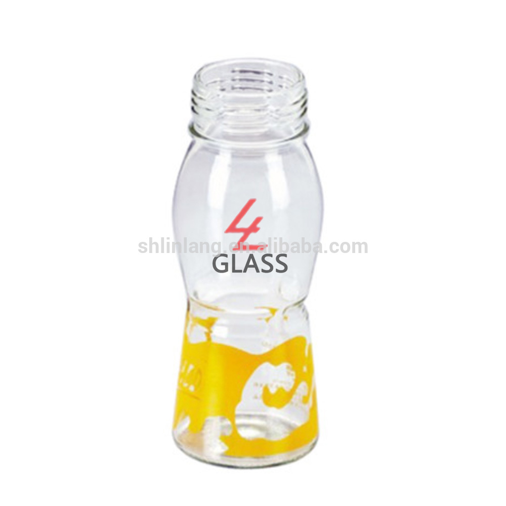 Linlang glass bottle manufacture 380ml juice bottle