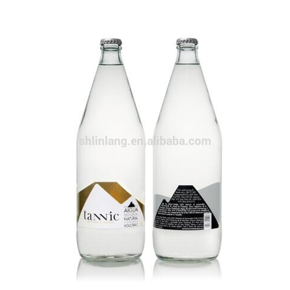 sparkling drink bottle wholesale 1L glass bottle for milk juice glass beverage bottle