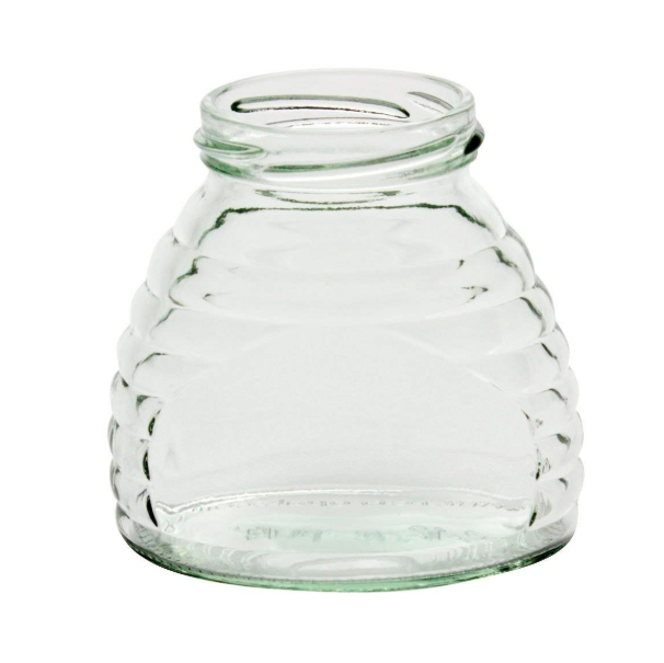 Wholesale Frosted Amber Glass Dropper Bottle - Skep 3oz glass jars for honey metal lids – Linlang