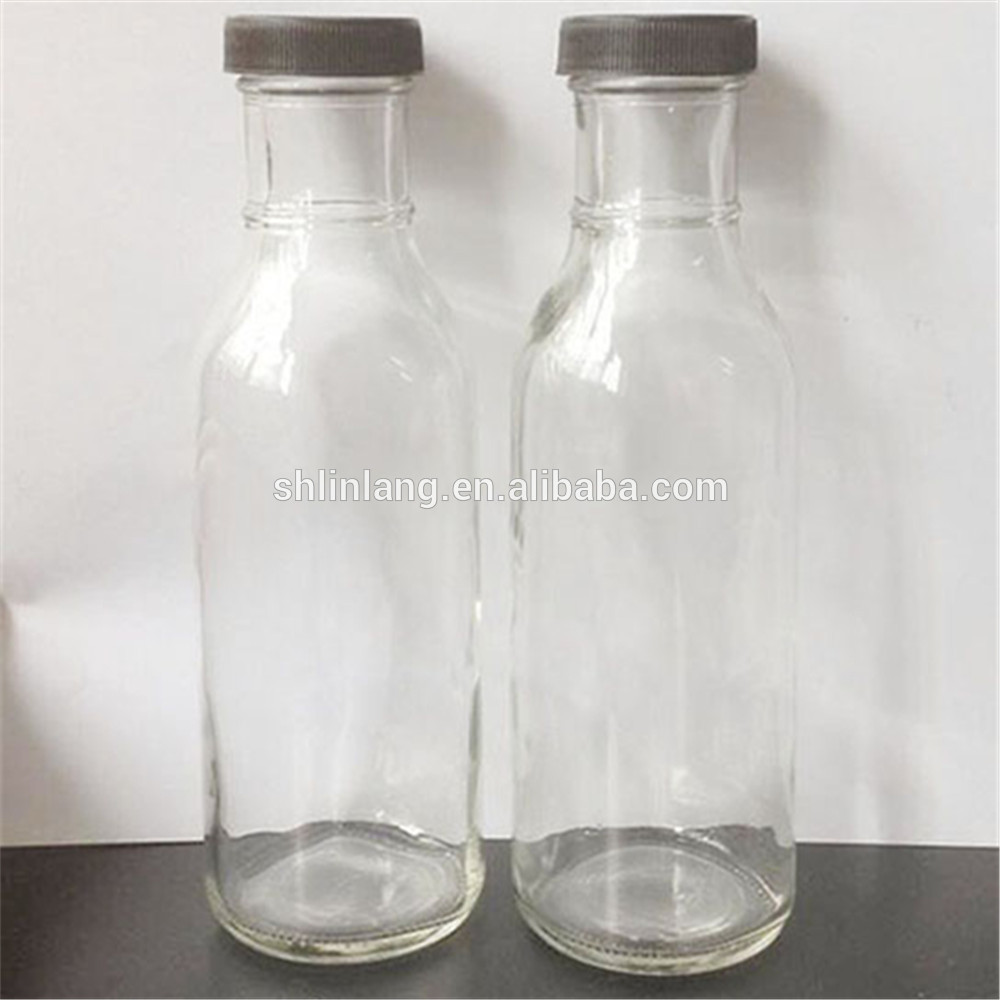 Linlang produse de sticlă primite la cald, sticlă de sticlă sos chili 8oz și 12oz