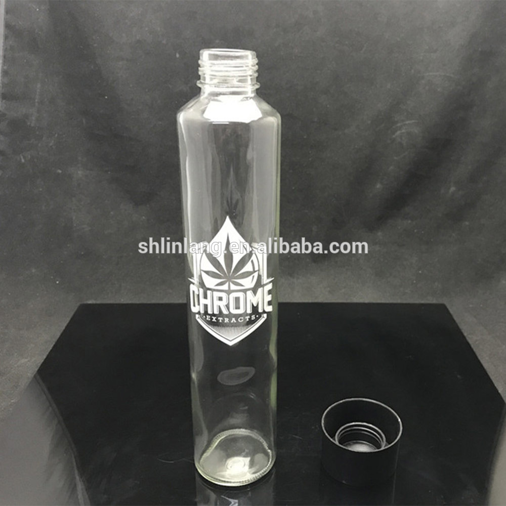 Linlang karšto pardavimo stiklo gaminiai 750ml Voss stikline vandens butelis