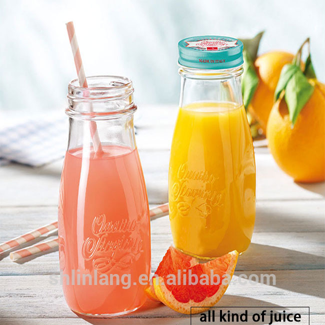 China tsirar wholesale 250ml Fruit Juice Kwalba 12oz