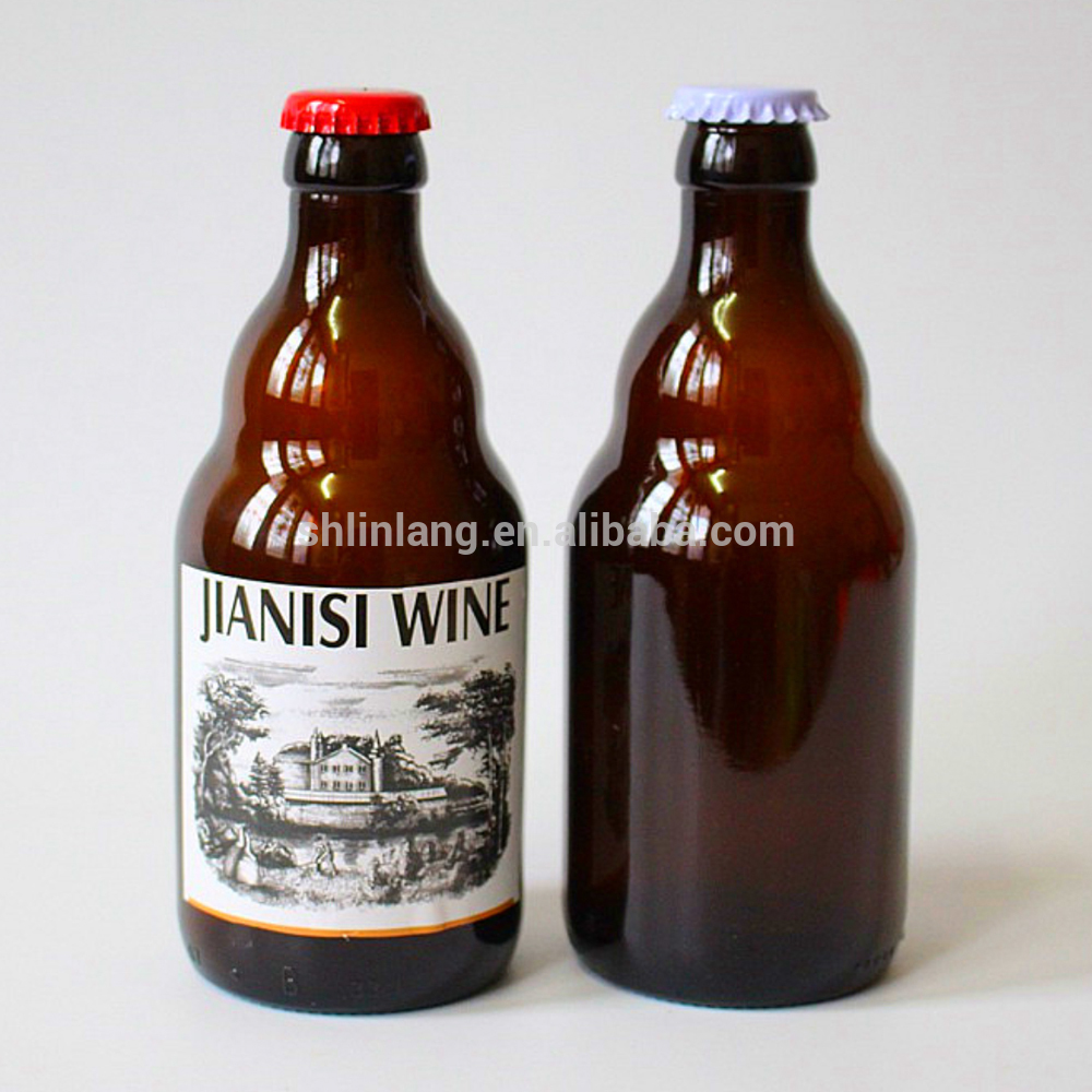 330ml amber beverage glass bottle