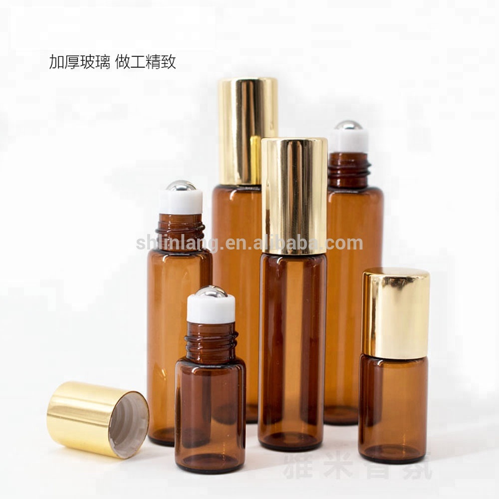 10ml Empty Cosmetic bottles Amber glass essential oil bottle for sale