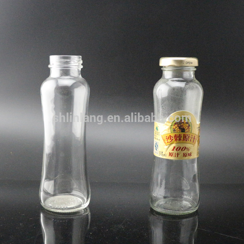 OEM Supply Hdpe Plastic Bottles - glass bottle manufacture round shape glass bottle for fresh juice – Linlang