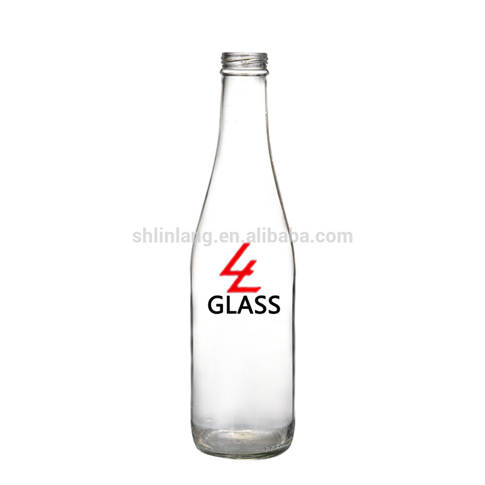 Linlang大きなガラス飲料ボトルフルーツジュースボトル卸売