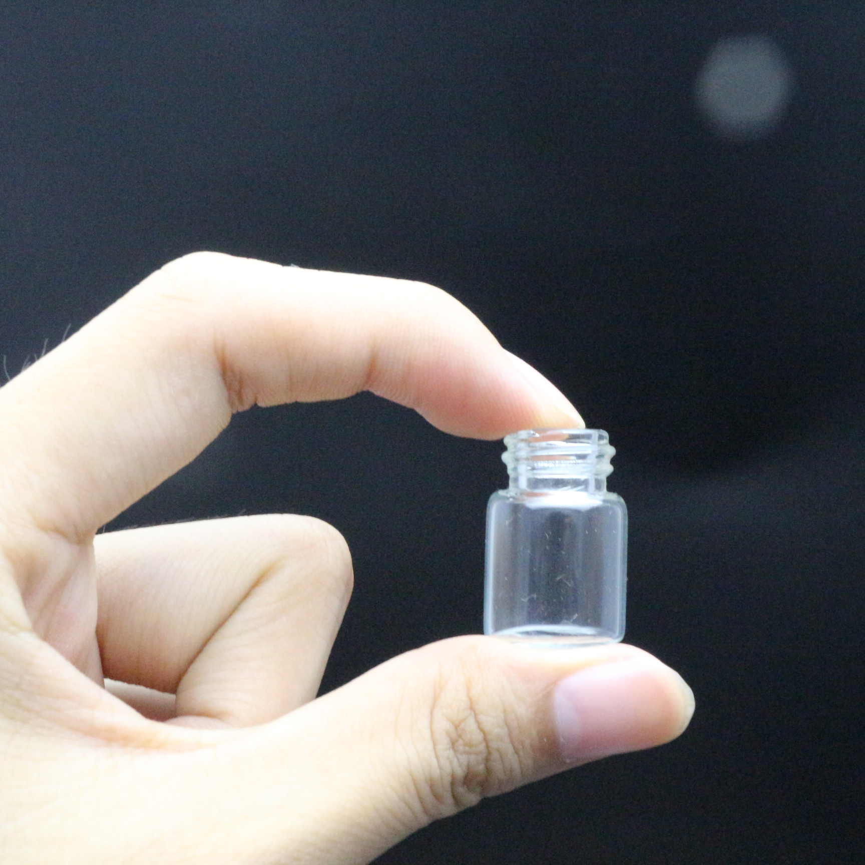 0.5 / 1/2/5 ml mini kis Cork Stopper10ML Tubular injekciós üveg tégelyek konténerek Bottle Nagyker Injekciós üveg parfüm