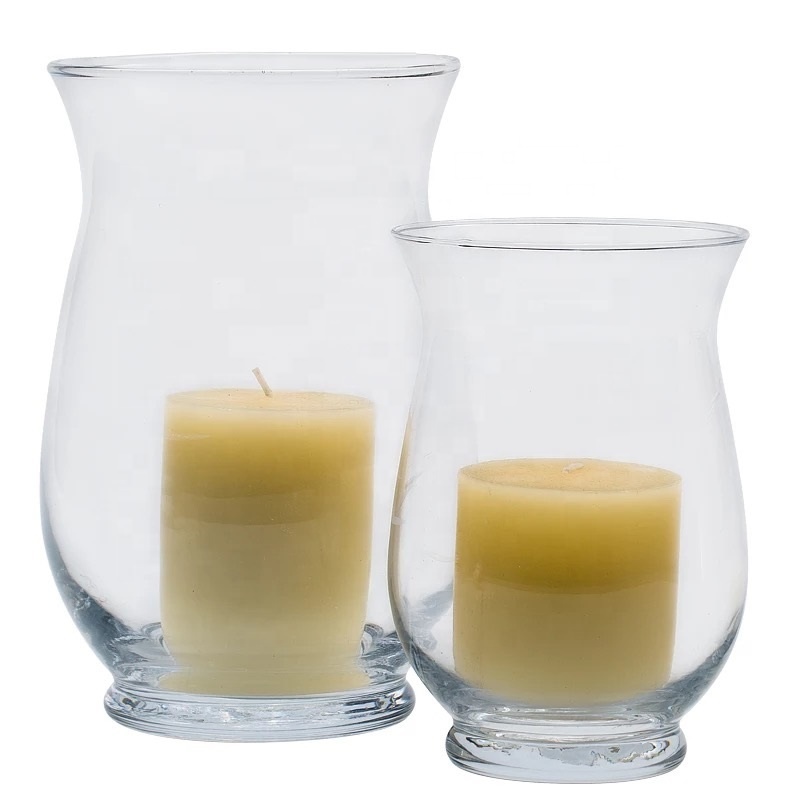 Linlang Shanghai Wholesale Cheap Clear Glass Hurricane Candle Holder Votive Glass Candle Holders