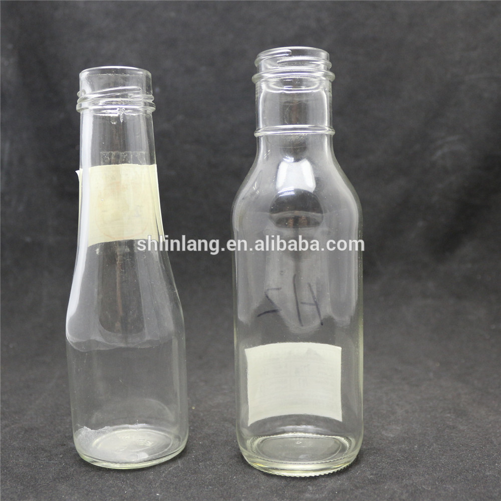 Factory wholesale Small Glass Bottles With Corks - 5oz 8.5oz empty glass bottle for salsa with screw lid – Linlang
