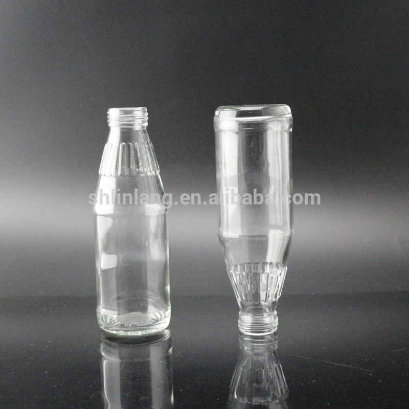 Malaysia export glass bottle manufacture 330ml soymilk glass bottle