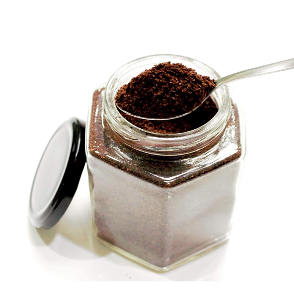 Nakpunar glass jar hexagon shaped glass honey with black plastisol lined lids