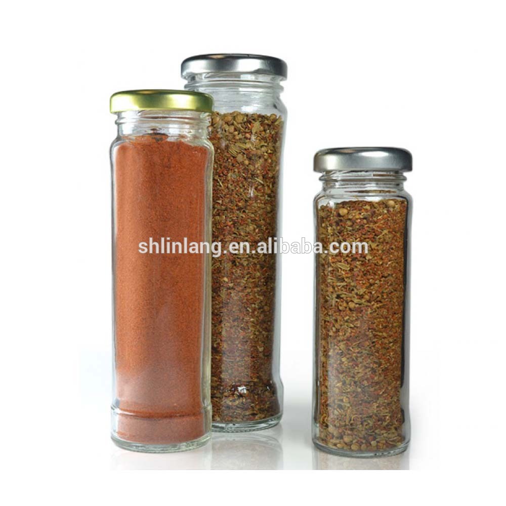 Linlang shanghai factory glassware products 50ml glass spice jar