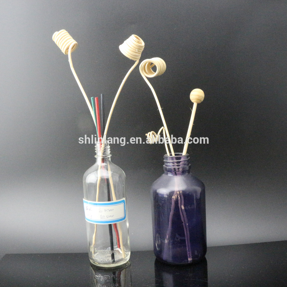 Shanghai Linlang mejor calidad botellas vacías baratas clara decorativa botella de vidrio difusor de lámina