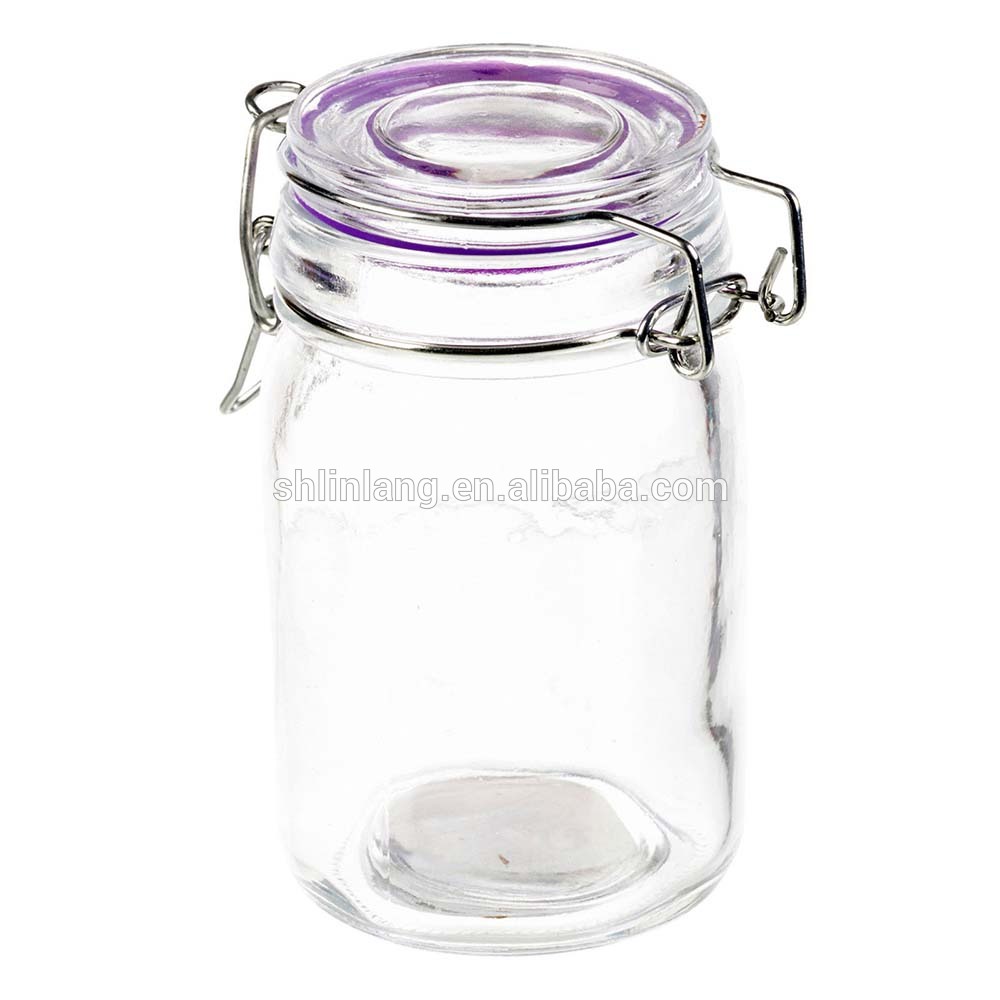 Linlang shanghai factory direct sale glassware products 150ml decorative airtight glass jar