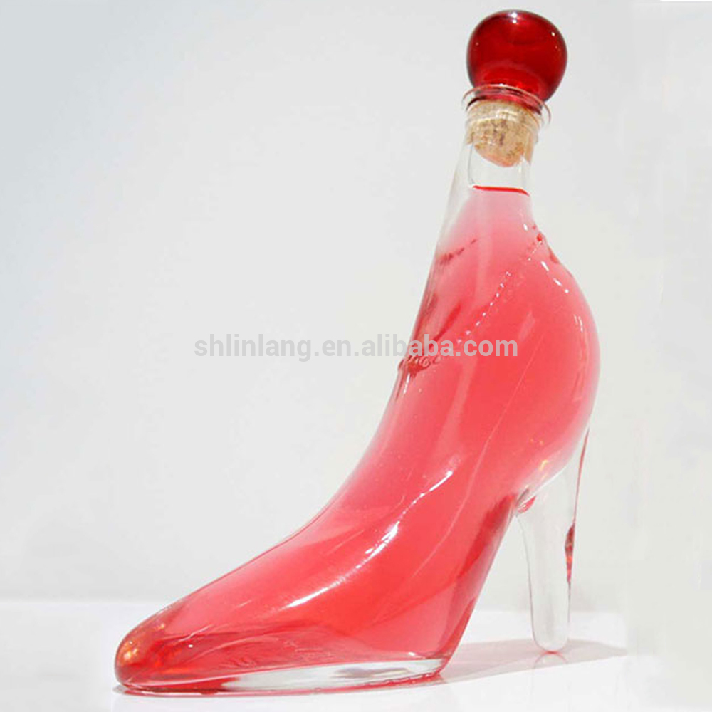 Shanghai Linlang Wholesale 250ml 350ml Babu komai Glass Shoe dimbin yawa butan Glass sayar da giya kwalban da Glass marufi