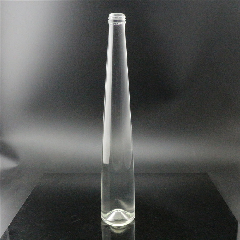400 ml clear thin glass beverage bottle long neck glass Juice bottle for sales