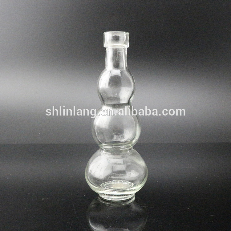 Clear Glass Bottle Small Glass Vase Home Decor