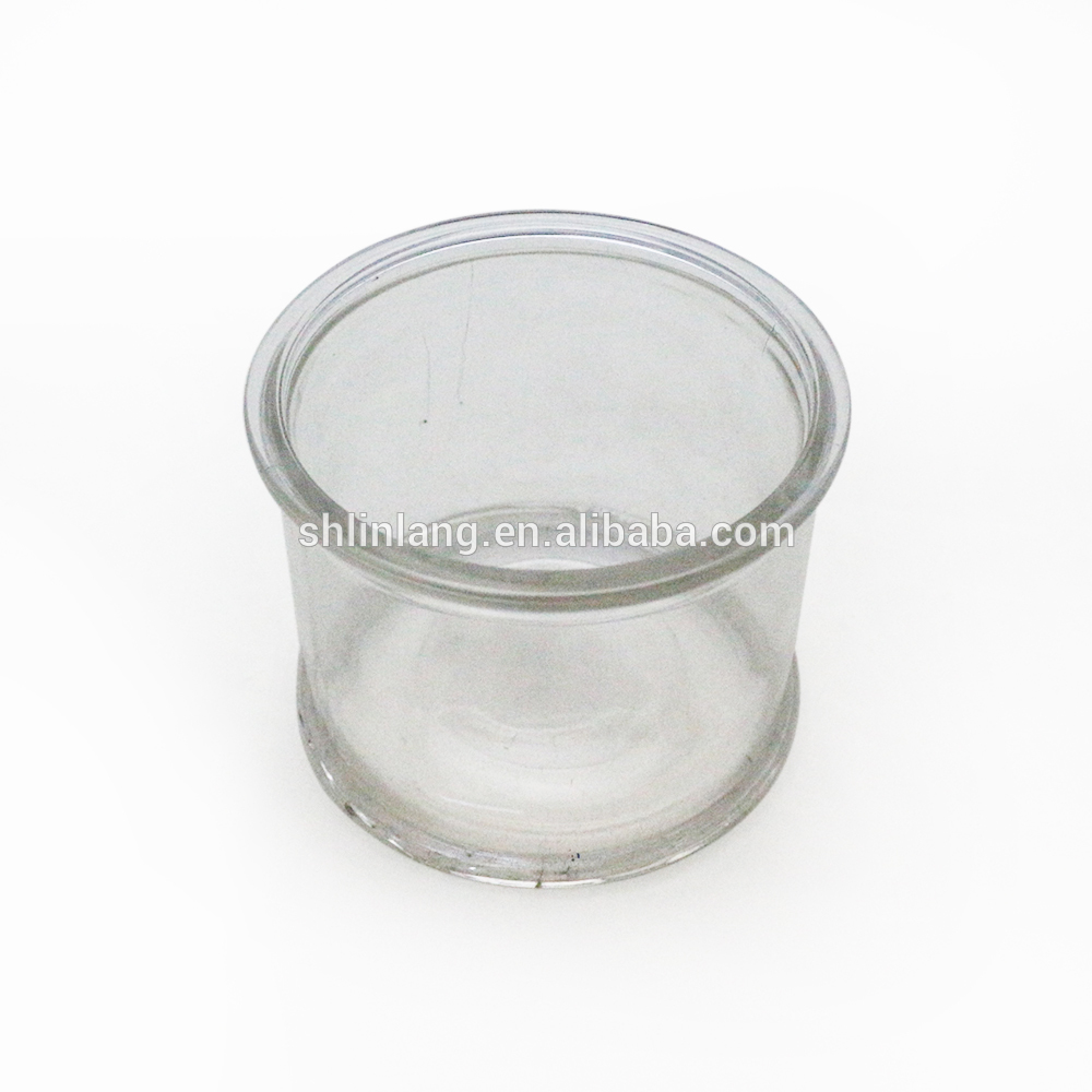 factory hot sell cylindrical clear glass candle holder