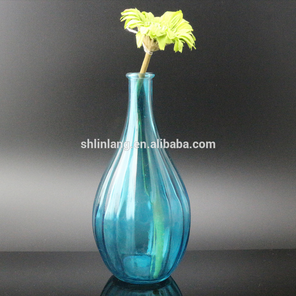 Home decor flower glass bottle vases
