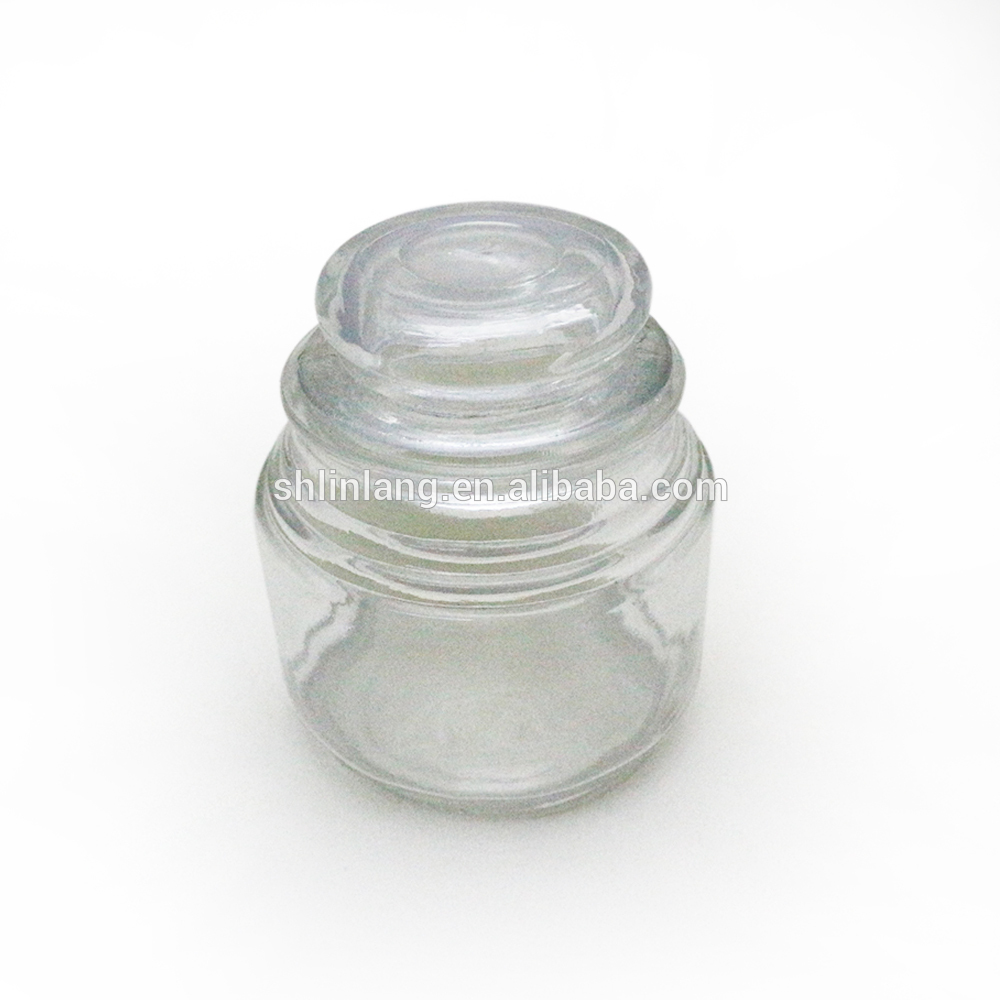 wholesale glass storage jars glass candle jars with lids