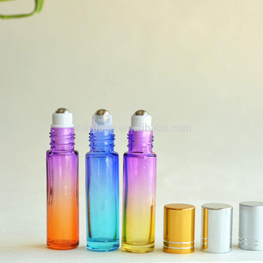 linlang hot sell colorful roll on bottle with metal roll on ball