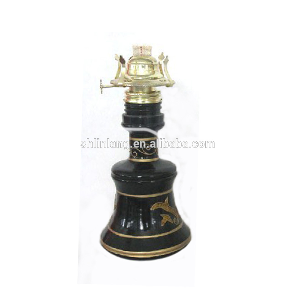 factory low price Gold Glass Candle Jar - Linglang fancy glass oil lamp – Linlang