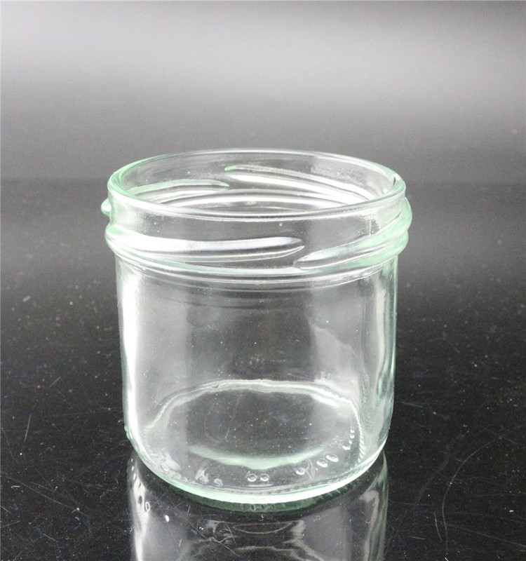 Glass mini jars for wedding candy honey canister 200ml 380ml 240ml with wide mouth jar