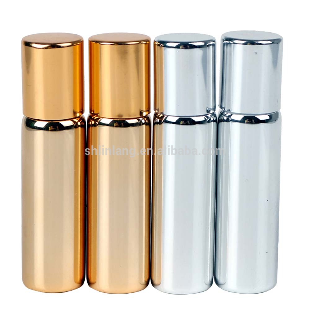 Linlang hot selling electroplate glass roll on bottle