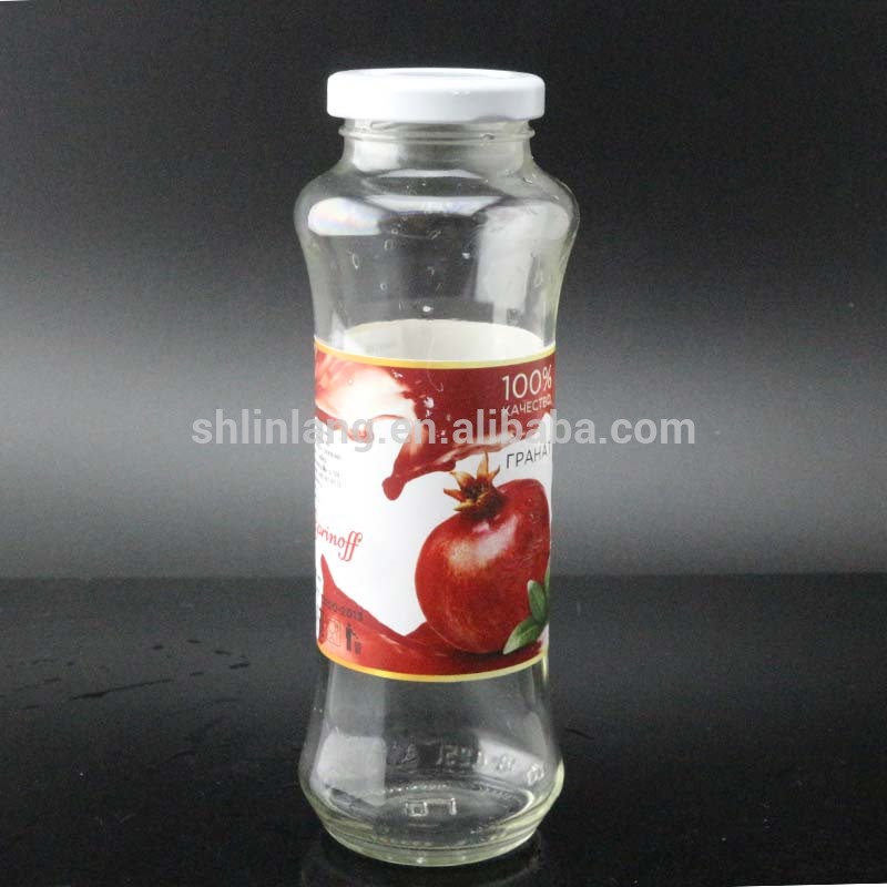 Good quality Roll Label For Essential Oil Bottles - custom made beverage glass bottle 250ml with tinplate screw cap – Linlang