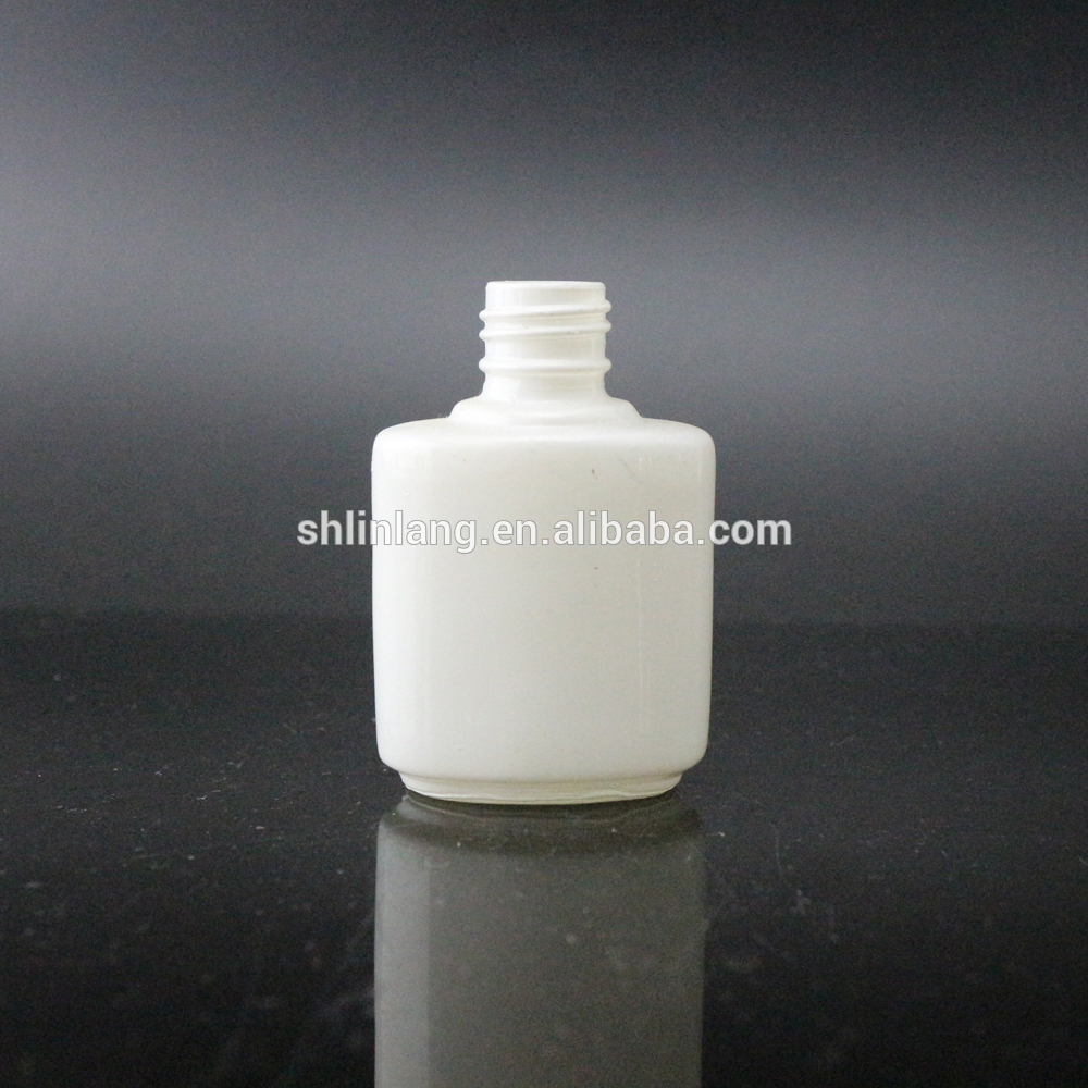 shanghai linlang Empty fancy 10ml 15ml custom uv gel glass nail polish bottle