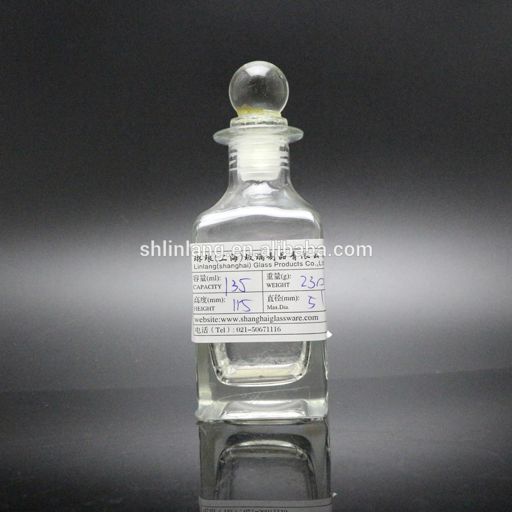 Шанхай linlang 100мл 130ml Сапаттуу Factory Түздөн-түз Perfume Бош Бөтөлкө Рид чачыратуучу Glass Бөтөлкө 250мл