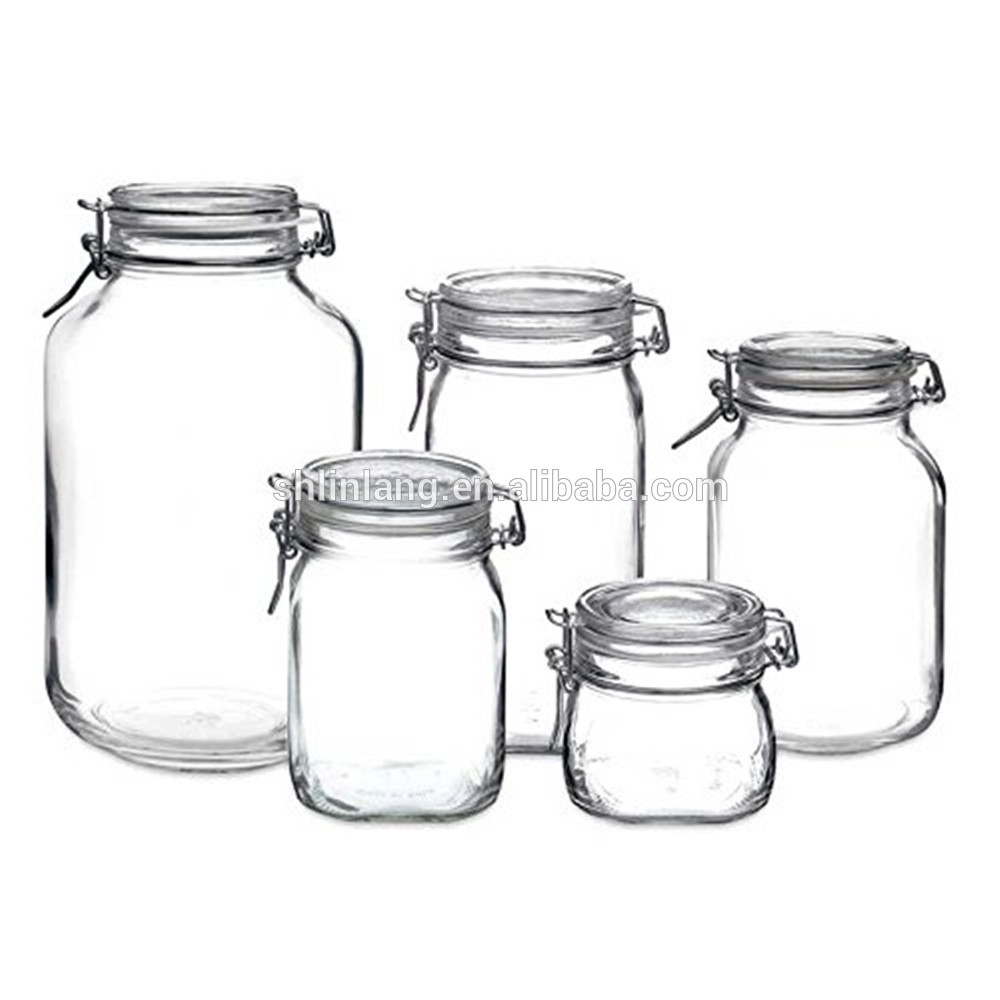 One of Hottest for Borosilicate Kitchen Storage Jar - Linlang hot welcomed glass products glass storage jar – Linlang