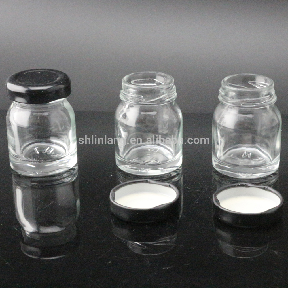 Factory directly supply Elegant Glass Nail Polish Bottles - Screw Metal Safety Cap Small Glass Bottle For Bird Nest – Linlang