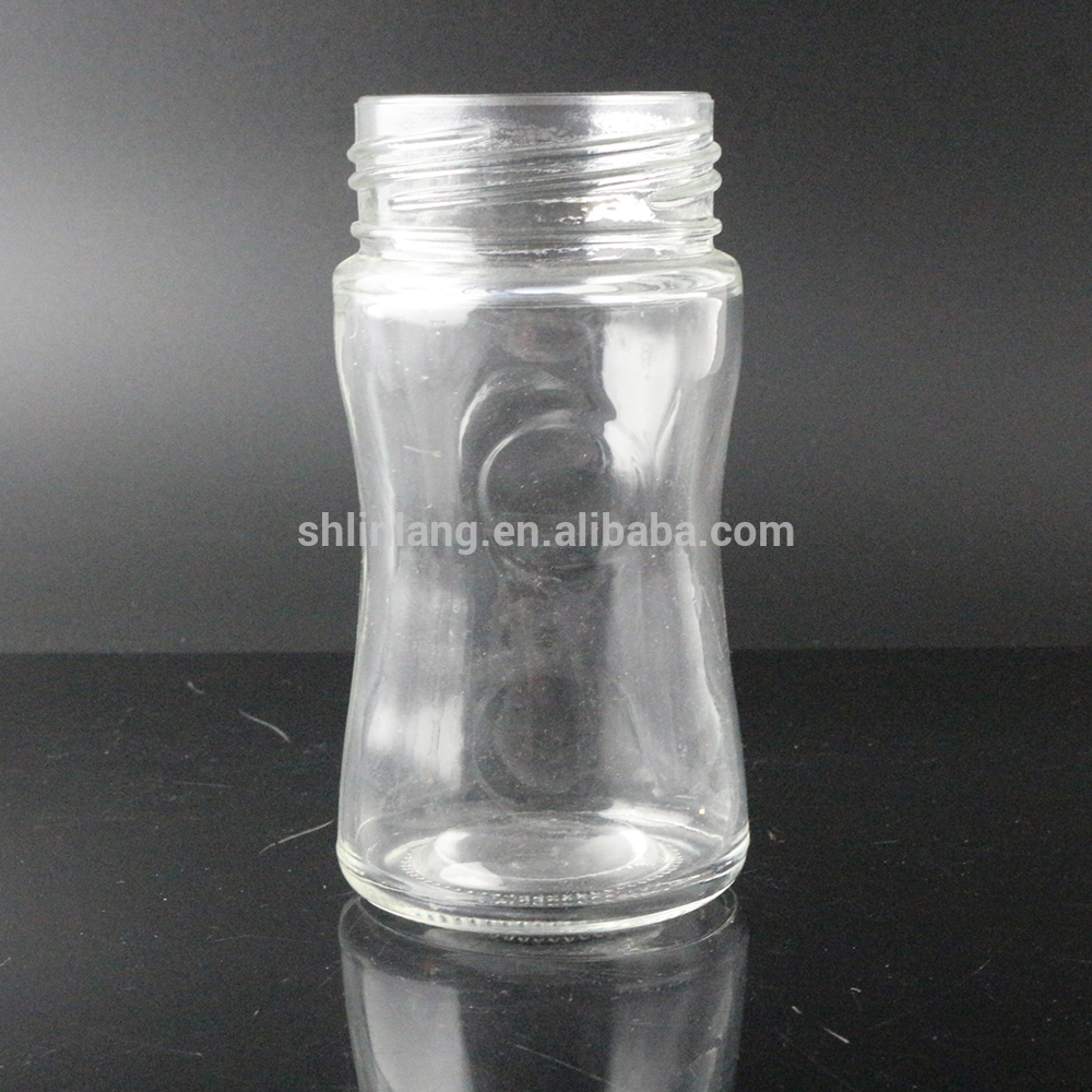 Shanghai Linlang Wholesale Varied Shape Crystal glass water bottle baby bottle feeding bottle