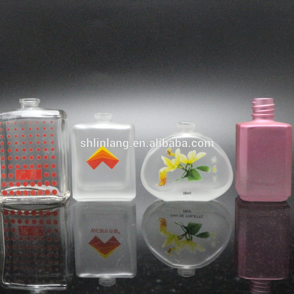 Xangai Linlang a l'engròs de 30ml 50ml 65ml 100ml de vidre transparent flascó de perfum