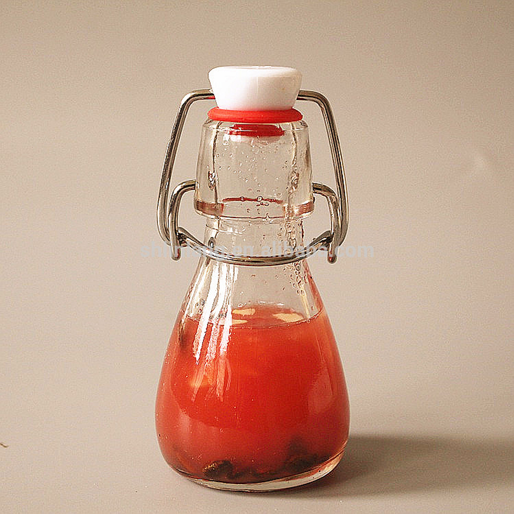 Good User Reputation for Amber Glass Spray Bottle - Shanghai Linlang wholesale Clear Flip Top EZ lid glass Sealed bottle – Linlang