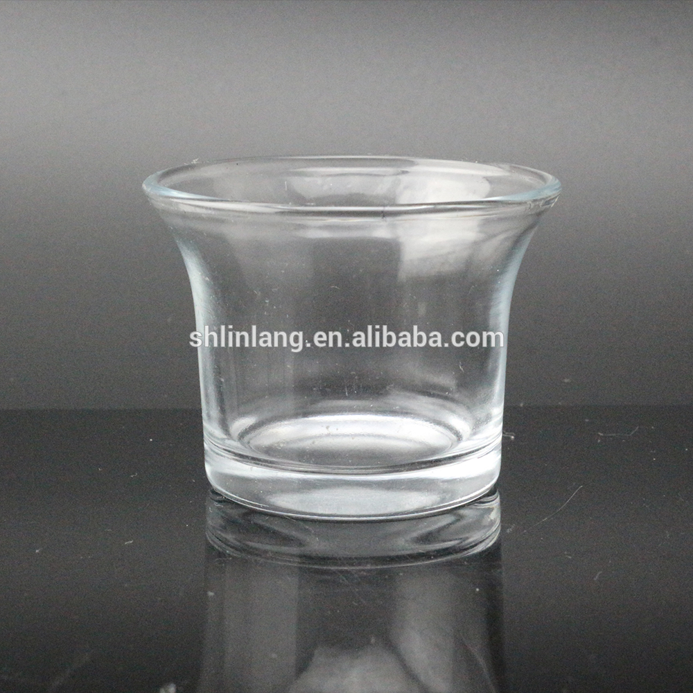 Professional China 50ml Coffee Glass Bottle - Mini Cheap Tealight Glass Candle Holder – Linlang