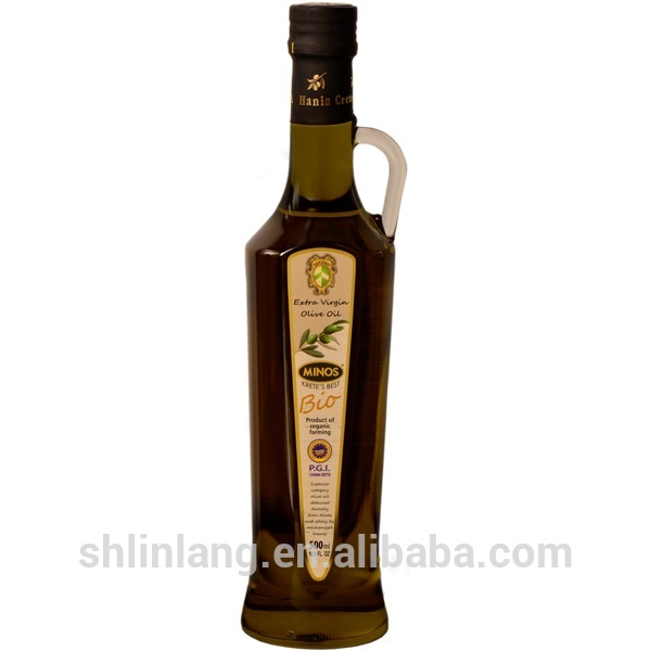Shanghai linlang 500ml New Renieris Jar empty bottle for olive oil with holder