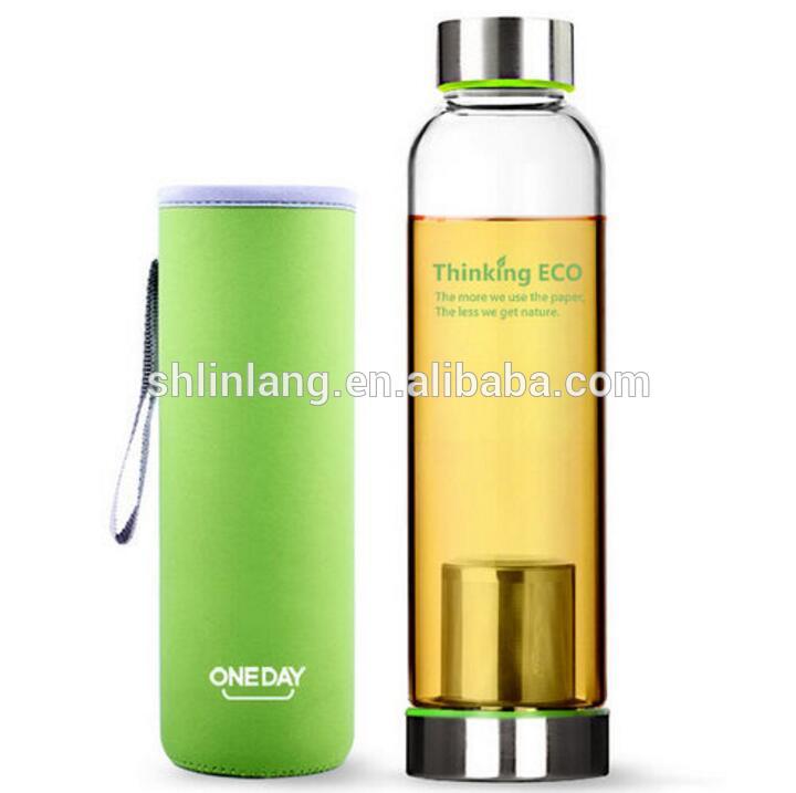Linlang hot sale glass products tea bottle