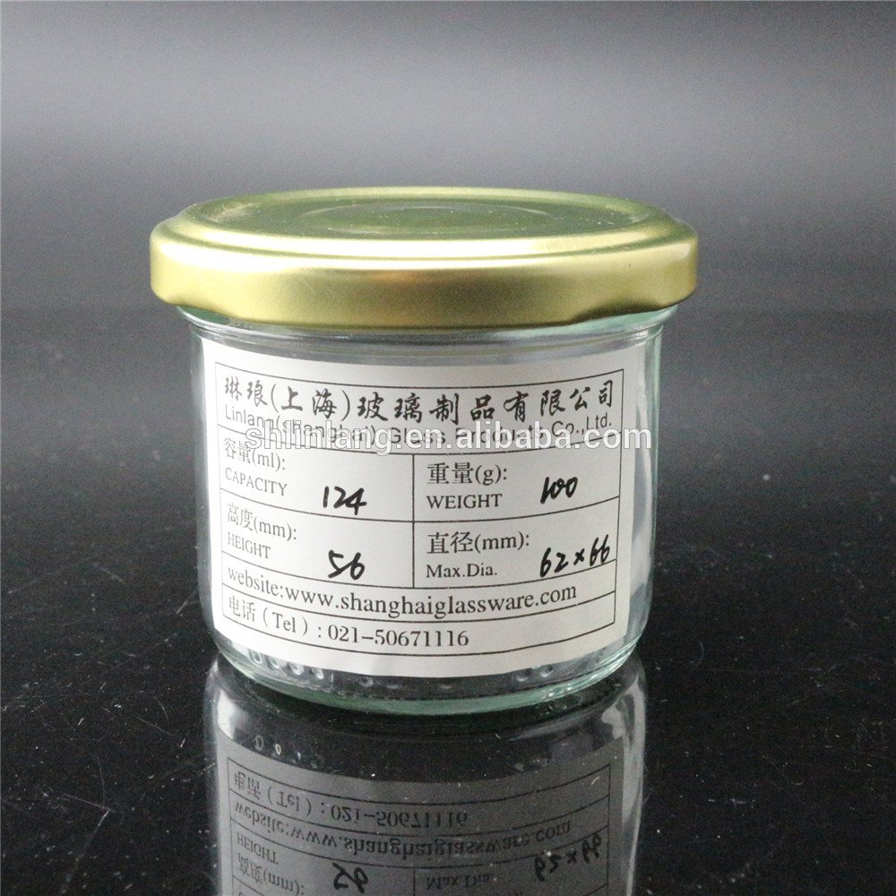 Linlang welcomed glassware products 120ml caviar glass jars