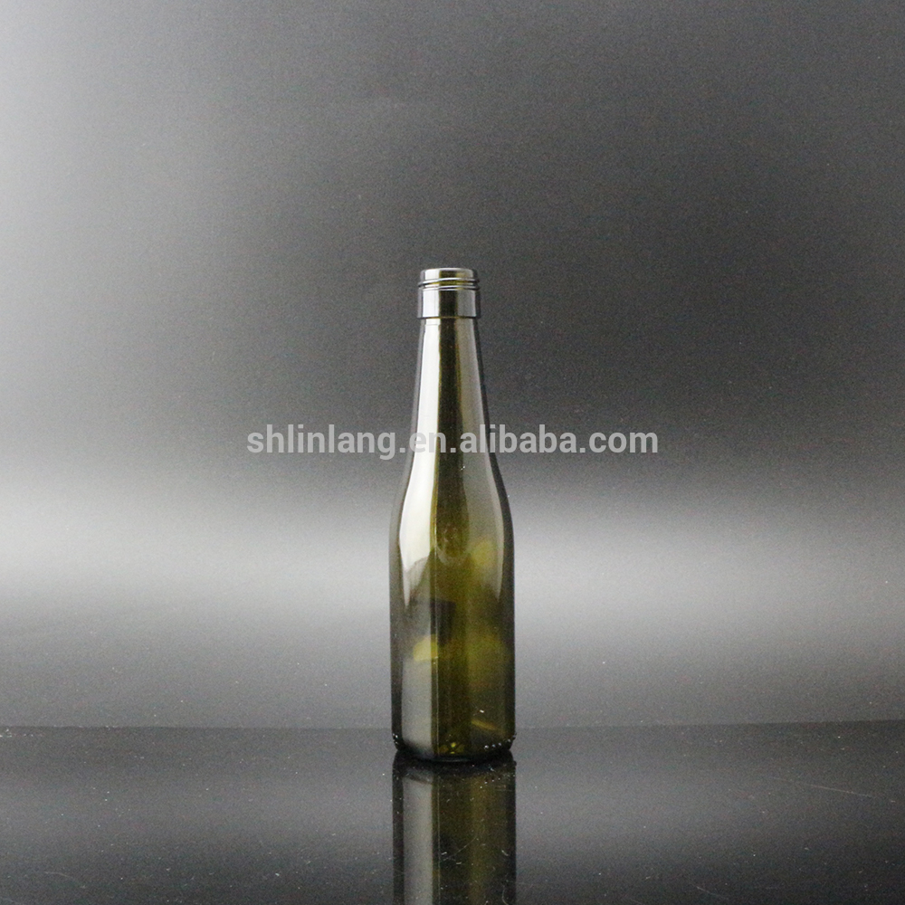 Shanghai Linlang grosir botol anggur 100ml bening atau hijau tua