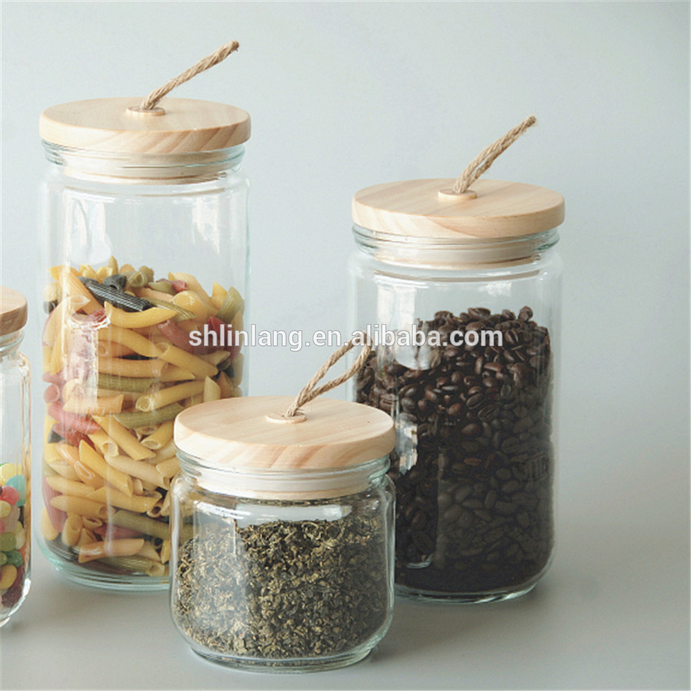 Linlang hot sale glass products tea coffee sugar jars