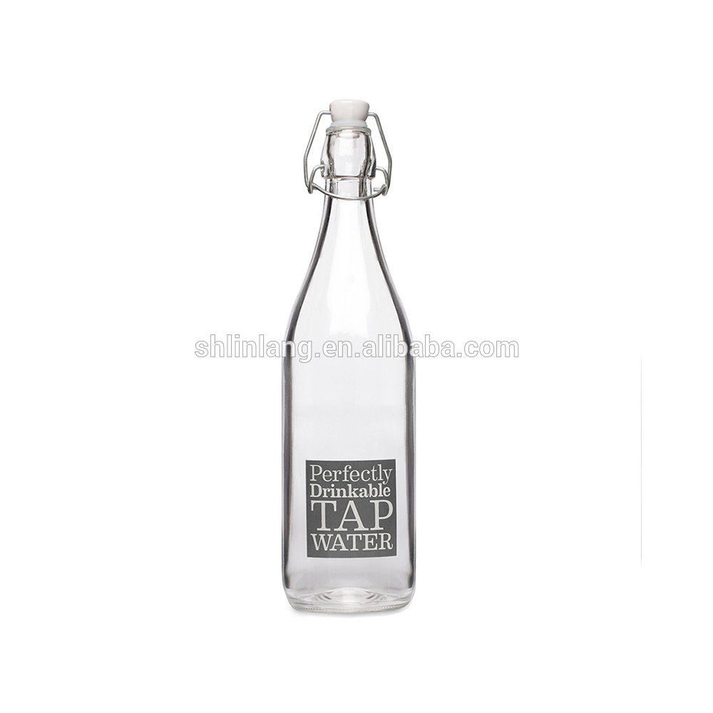Linlang hot sale glass products 250ml mineral water glass bottle