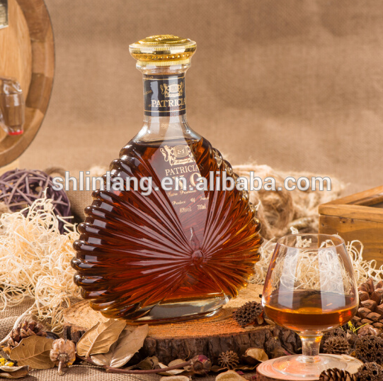 Shanghai linlang 50ml/100ml/700ml/1500ml cognac glass bottle