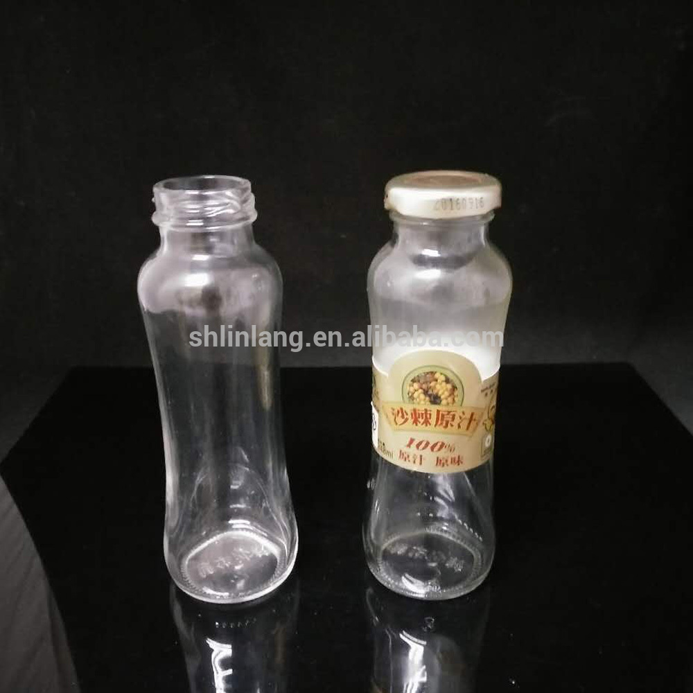 زجاجات المشروبات الغازية الزجاجية الشفافة 275 مل