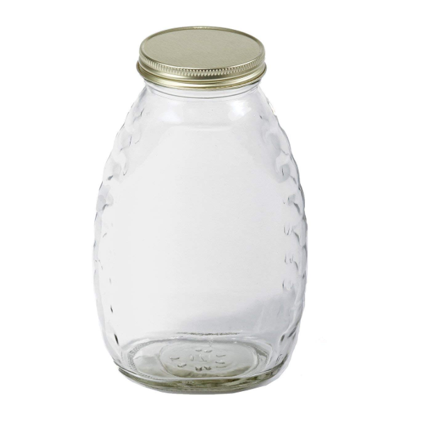 Little Giant Farm Ag Glass Jar 16 oz With Lids For Honey